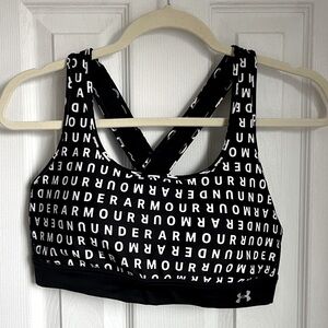 Underarmour Mid Crossback Printed Sports Bra